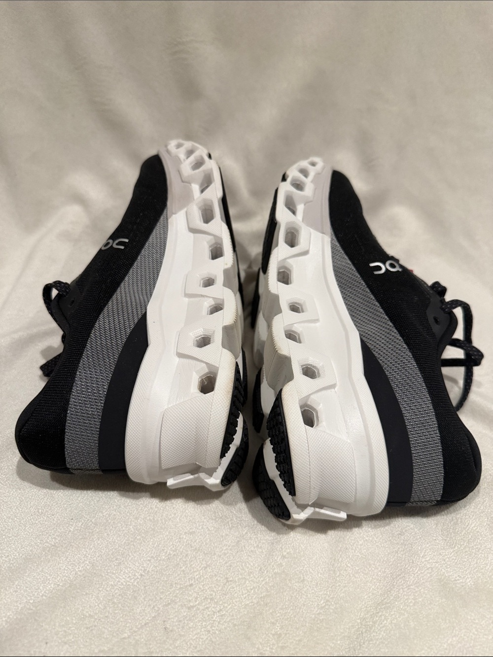 On Running Cloudtec Black and White Running Shoes - Picture 5 of 6